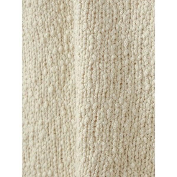 mizuiro ind　リリーヤーン ニットベスト アイボリー mizuiro ind リリーヤーン ニットベスト アイボリー