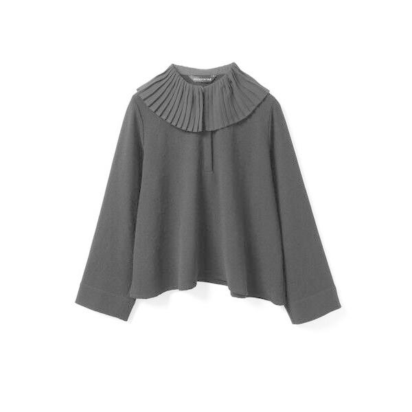 最終価格　【新品】　mizuiroind ミズイロインド プリーツカラーシャツ mizuiroind（ミズイロインド）の「mizuiro ind プリーツカラー