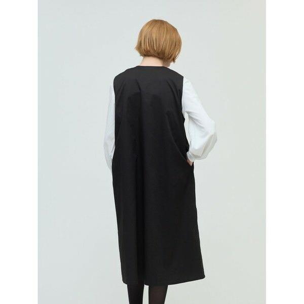 mizuiroind（ミズイロインド） クルーネックピンタックワンピース
