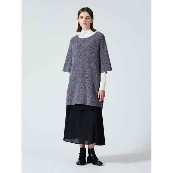 フェンディ FENDI 美品 ボタニカル柄 エンボス ニットスカート ロング