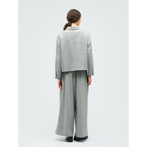 mizuiroind（ミズイロインド） ウールブレンドベーシックシャツ