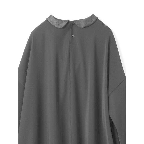 mizuiroind（ミズイロインド） 衿付きサテンコクーンワンピース