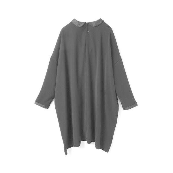 mizuiroind（ミズイロインド） 衿付きサテンコクーンワンピース