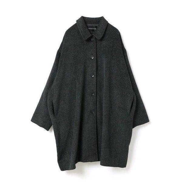 mizuiroind（ミズイロインド） ウールブレンドワイドコート