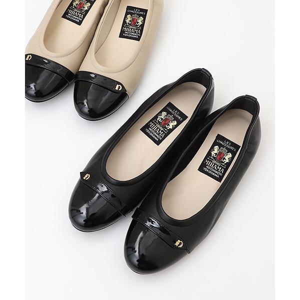 ミハマ　クロコ型押し　ブラックローファー　MIHAMA 24.5 ミハマ クロコ型押し ブラックローファー MIHAMA 24.5