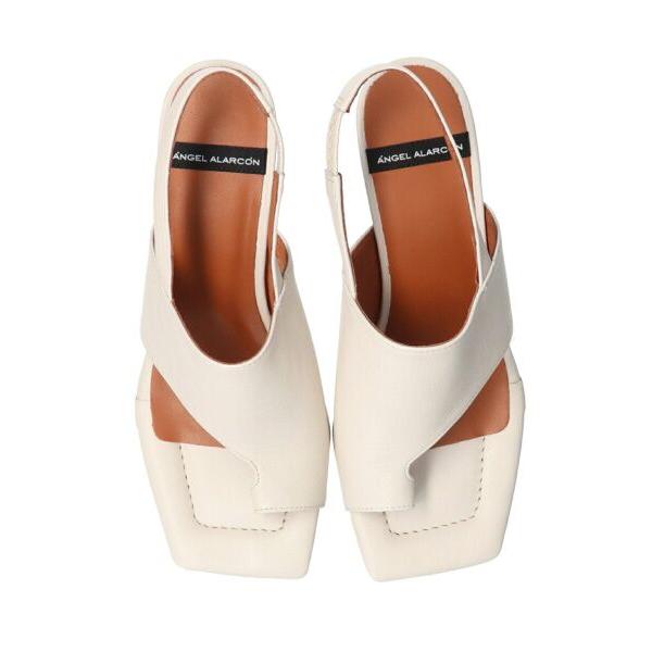 INTER-CHAUSSURES / インター ショシュール 【ANGEL ALARCON】スクエアトウバックバンドトングサンダル-(D2004D) | INTER-CHAUSSURES