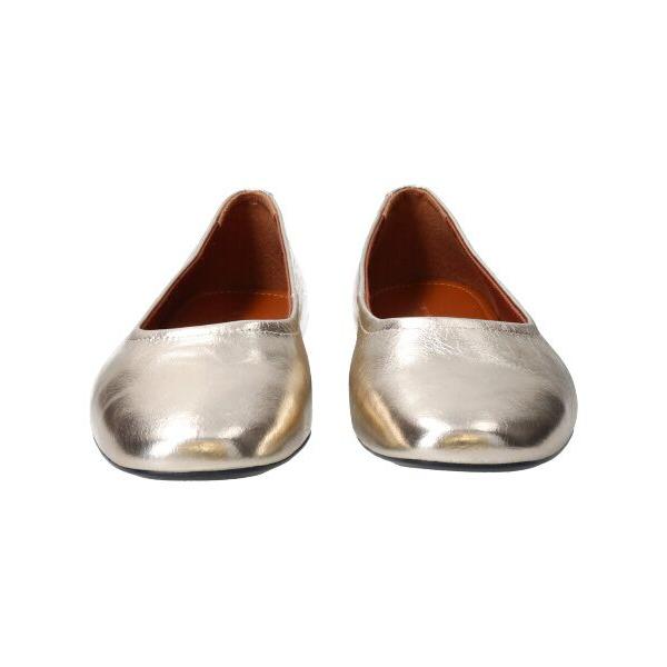 INTER-CHAUSSURES / インター ショシュール 【VAGABOND】メタリックレザーバレエシューズ | INTER-CHAUSSURES | 01