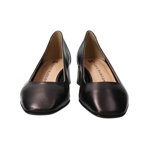 INTER-CHAUSSURES◇3.7cmヒール◇スクエアトウバックバンドパンプス