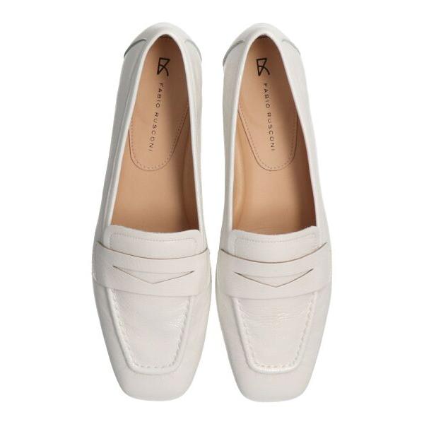 INTER-CHAUSSURES / インター ショシュール 【FABIO RUSCONI】スクエアトウサケットフラットローファー_13