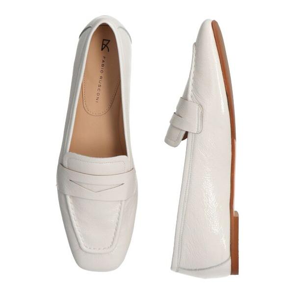INTER-CHAUSSURES / インター ショシュール 【FABIO RUSCONI】スクエアトウサケットフラットローファー_15