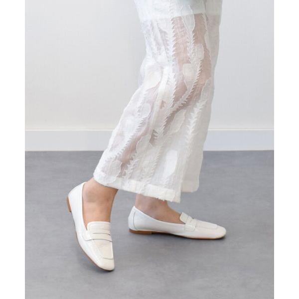 INTER-CHAUSSURES / インター ショシュール 【FABIO RUSCONI】スクエアトウサケットフラットローファー_16