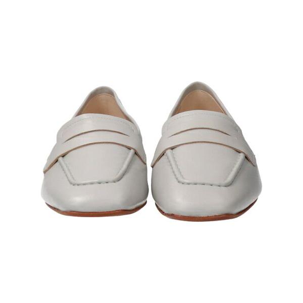 INTER-CHAUSSURES / インター ショシュール 【FABIO RUSCONI】スクエアトウサケットフラットローファー_18