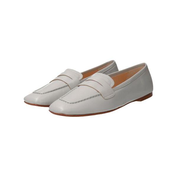 INTER-CHAUSSURES / インター ショシュール 【FABIO RUSCONI】スクエアトウサケットフラットローファー_19