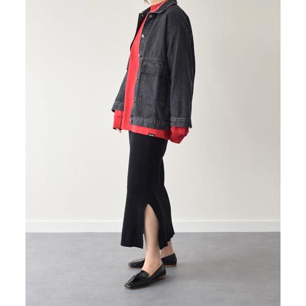 INTER-CHAUSSURES / インター ショシュール 【FABIO RUSCONI】スクエアトウサケットフラットローファー_6
