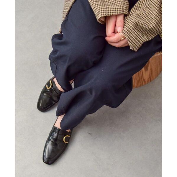 INTER-CHAUSSURES / インター ショシュール 【FABIO RUSCONI】スクエアトウバックルローファー_7