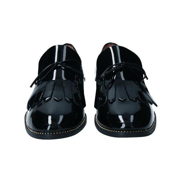 【INTER-CHAUSSURES】レースリボンエナメルキルトシューズ　入卒学式 INTER-CHAUSSURES / インター ショシュール 【INTER-CHAUSSURES