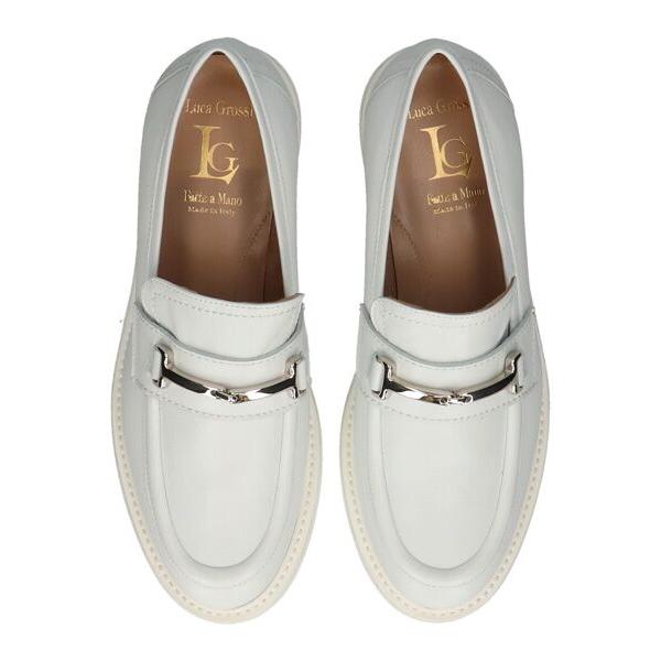 INTER-CHAUSSURES / インター ショシュール 【LUCA GROSSI】ラウンドトウレザービットローファー_5