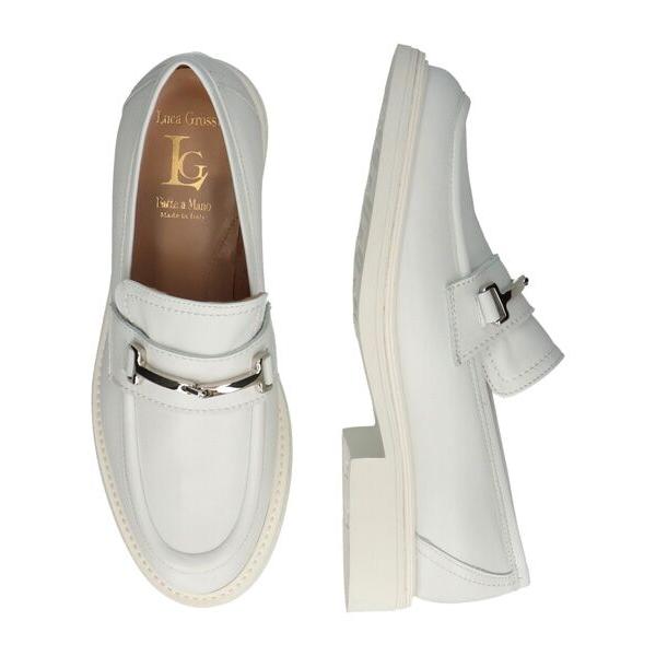 INTER-CHAUSSURES / インター ショシュール 【LUCA GROSSI】ラウンドトウレザービットローファー_7