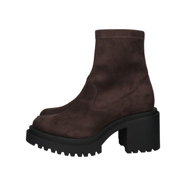 Bridget Birkin / ブリジットバーキン 【ROUND ABOUT】厚底ラギットソールストレッチブーツ | Bridget Birkin