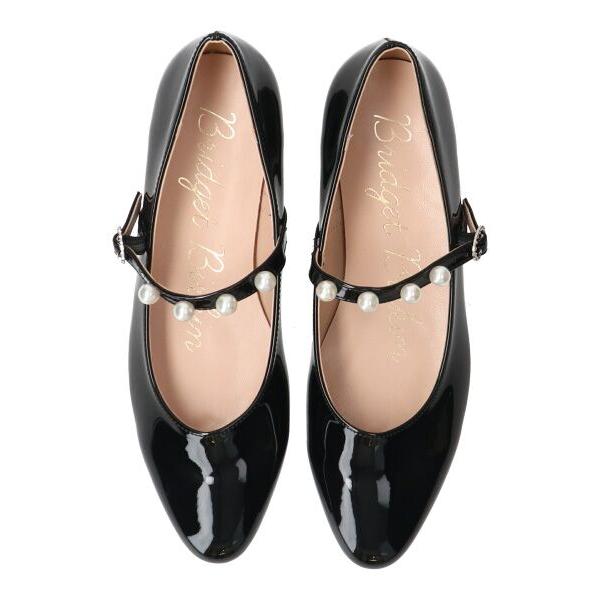 サンリオ新店推荐 大人気Bridget Birkin / ブリジットバーキン 【BRIDGET BIRKIN】パールストラップメリージェーンパンプス 調整可能