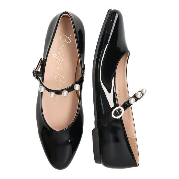 サンリオ新店推荐 大人気Bridget Birkin / ブリジットバーキン 【BRIDGET BIRKIN】パールストラップメリージェーンパンプス 調整可能