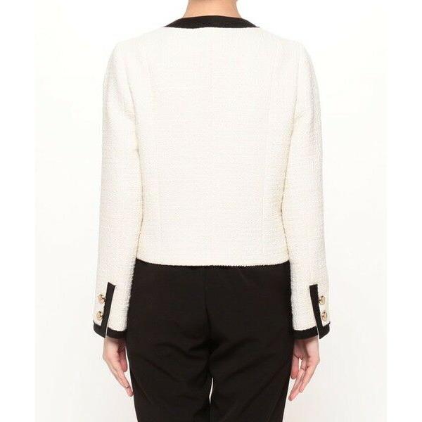 完売　未使用　allureville スクエアツイードクルージャケット　ホワイト スクエアツイードクルージャケット|allureville OFFICIAL SITE