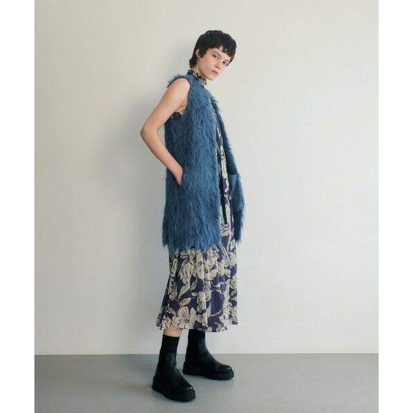 allureville（アルアバイル） 楊柳シアーフラワープリントワンピース