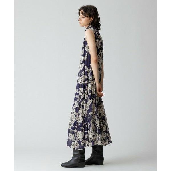 allureville（アルアバイル） 楊柳シアーフラワープリントワンピース