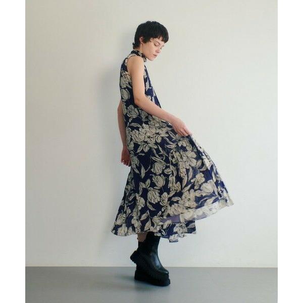 allureville（アルアバイル） 楊柳シアーフラワープリントワンピース