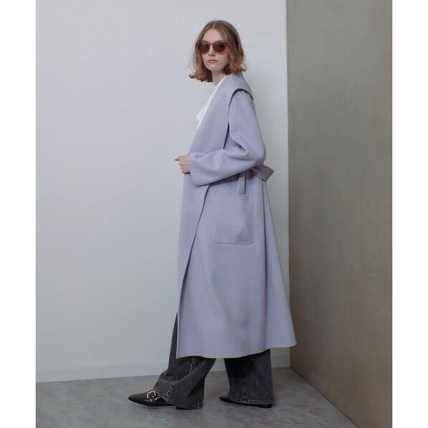 allureville（アルアバイル） カシミヤ混リバービックショールコート