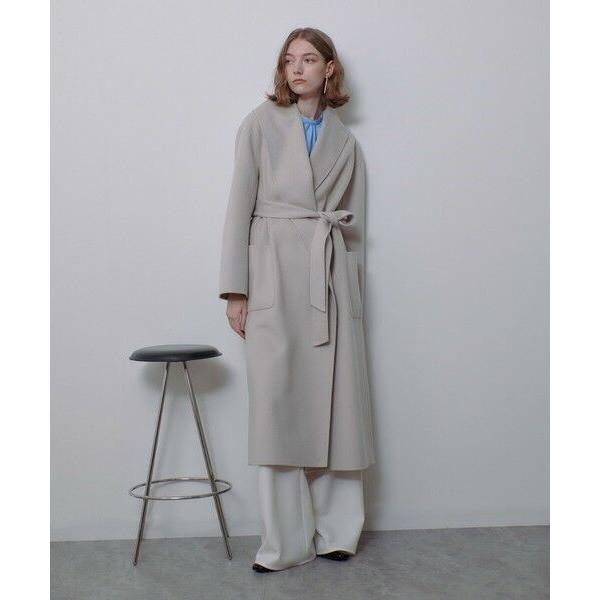 allureville（アルアバイル） カシミヤ混リバービックショールコート