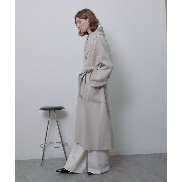 allureville（アルアバイル） カシミヤ混リバービックショールコート