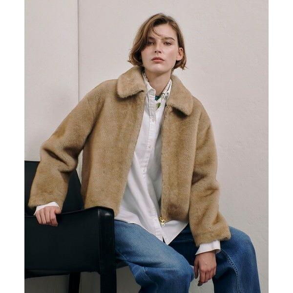 allureville（アルアバイル） フェイクミンクファーブルゾン