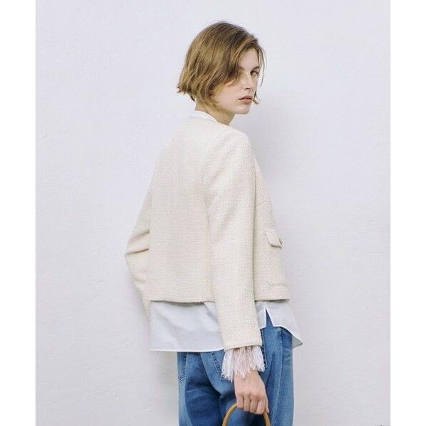 allureville（アルアバイル） ファンシーツィードクルーネック