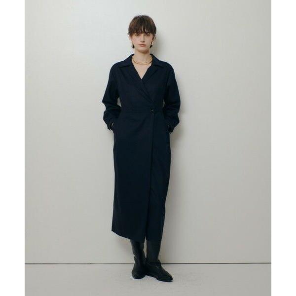 allureville（アルアバイル） ウールポリカシュクール風ワンピース