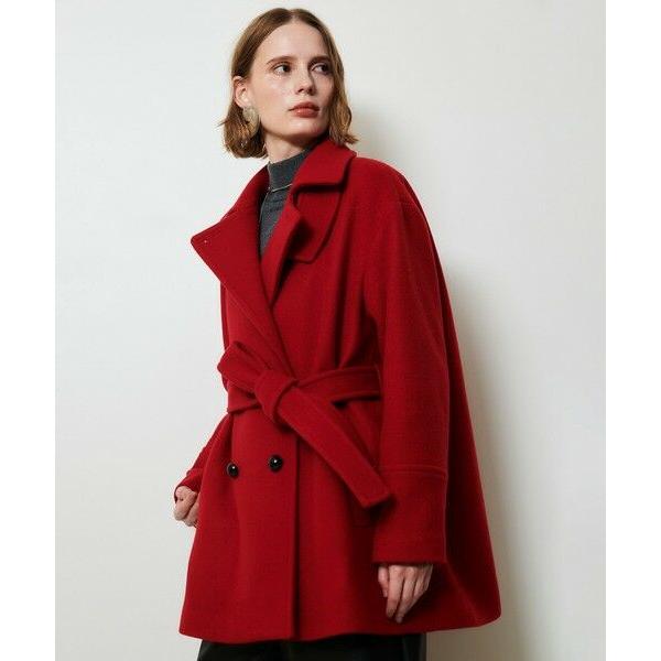 【2025AW】美品 allureville パイルメルトンデザインＰコート allureville（アルアバイル） パイルメルトンデザインPコート