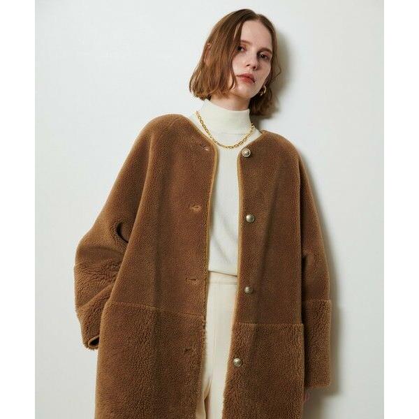 アルアバイルツーブロッキングボアコート allureville（アルアバイル） ツーブロッキングボアコート