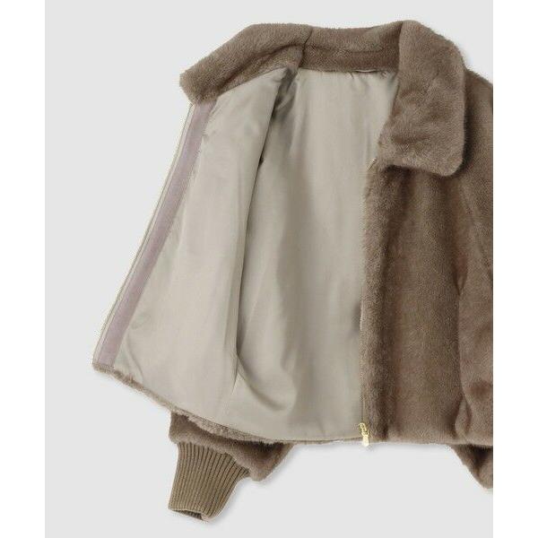 allureville（アルアバイル） フェイクミンクファーブルゾン