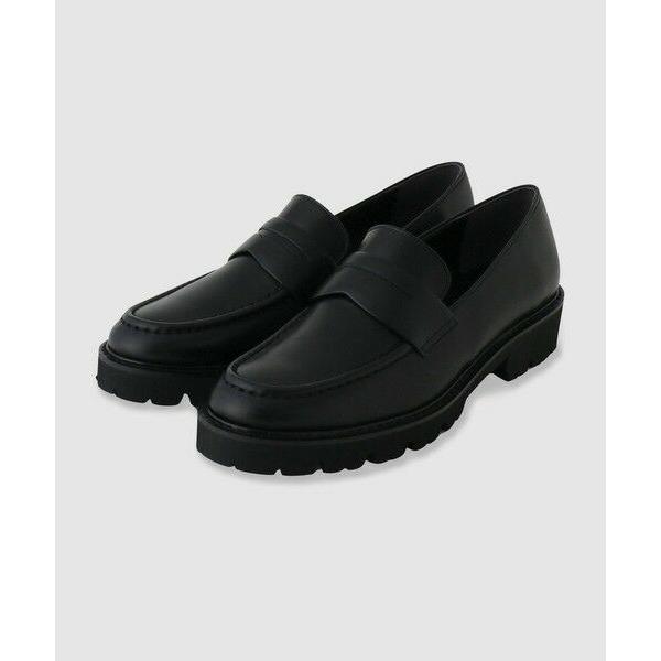 【美品】allureville ARTESANOS ローファー 黒24.5 allureville / アルアバイル タンクソールローファー 美品