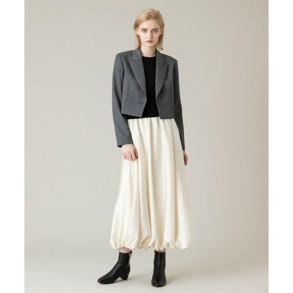 【LOULOU WILLOUGHBY】ルマーノツイルショートジャケット　グレー LOULOU WILLOUGHBY】ルマーノツイルショートジャケット