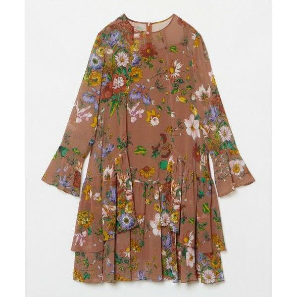 アルアバイル　ルルウィルビー RATTIシフォンフラワープリントワンピース LOULOU WILLOUGHBY】RATTIシフォンフラワープリントワンピース