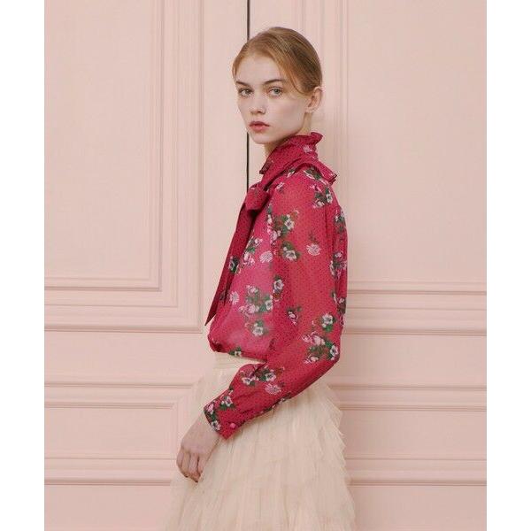 アルアバイル　25春　長袖ブラウス　リボン付き LOULOU WILLOUGHBY】アーカイブフリルリボンブラウス