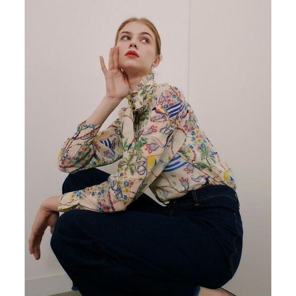 アルアバイル　25春　長袖ブラウス　リボン付き LOULOU WILLOUGHBY】アーカイブフリルリボンブラウス