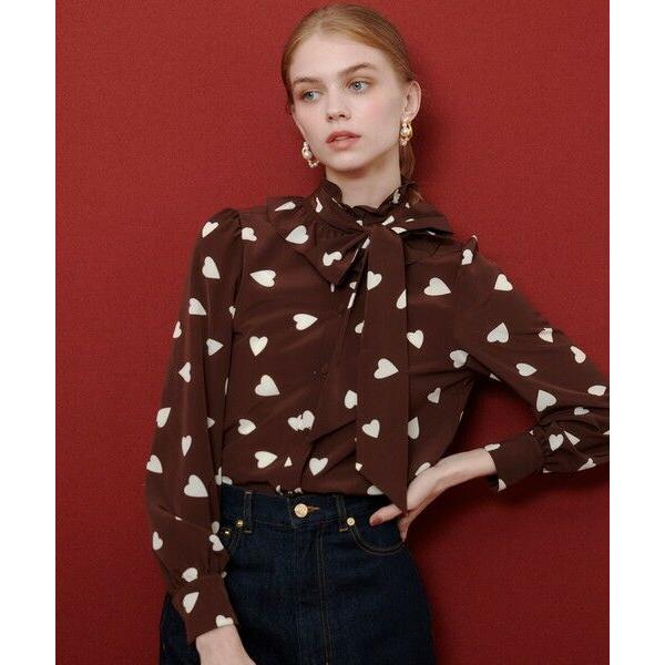 【新品】アルアバイル スカーフプリントボウタイブラウス/ルルウィルビー allureville（アルアバイル） WEB限定【LOULOU WILLOUGHBY】デシン