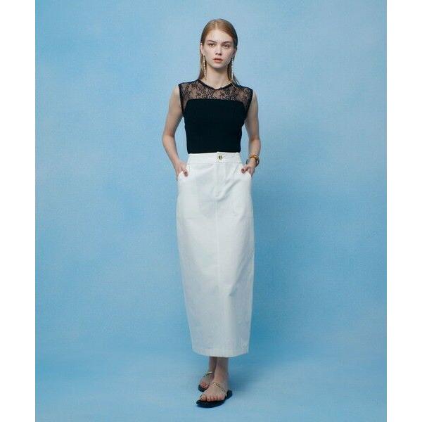 あぁさ 【新品】LOULOU WILLOUGHBY ロングタイトスカート allureville（アルアバイル） 【LOULOU WILLOUGHBY】チノタイトロング