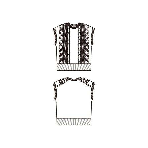 ニットワンピース＆ベスト 2点セット ニット セーター ニットベスト 134401