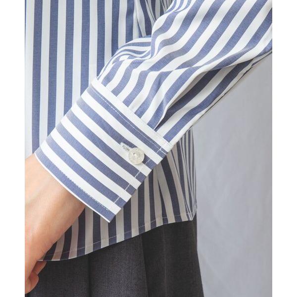 ほずみ　新品　タグ付き　ナラカミーチェ　ストライプボウタイ長袖シャツ NARACAMICIE（ナラカミーチェ） 【NARACAMICIE】ストライプボウタイ