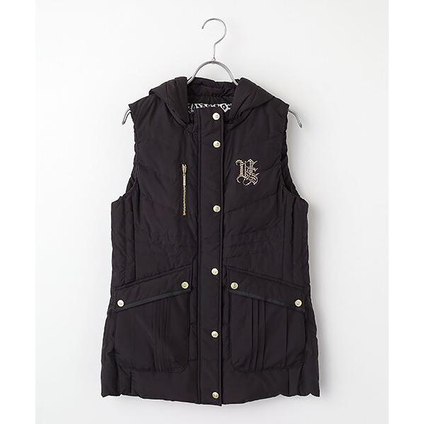 VALENZA　バレンザ　ダウンベスト　スワロフスキー　大きいサイズ　44 VALENZA バレンザ ダウンベスト スワロフスキー 大きいサイズ 44