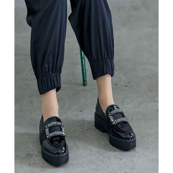 モード エ ジャコモ 厚底ビジューバックルローファー モード エ ジャコモ MODE ET JACOMO 厚底ビジューバックルローファー