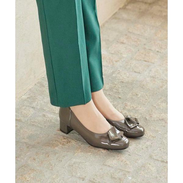 リズ・ラフィーネ（Riz raffinee）/【3E】【レイン対応】モチーフリボンパンプス Riz raffinee（リズ ラフィーネ） 【3E】【レイン対応】モチーフリボン